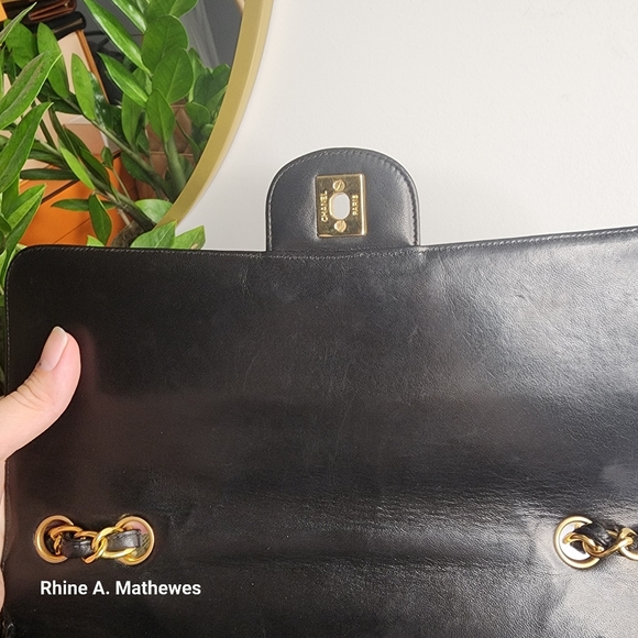 CLASSIC CHANEL JUMBO FLAP 30 24k PLATED GHW - Picture 11 of 16